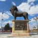 Statue of lion in Skopje city