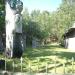 House with wooden sculptures in Riga city