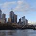 Southgate pedestrian bridge in City of Melbourne, Victoria city