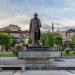 Statue of Ibrahim Rugova in Pristina city