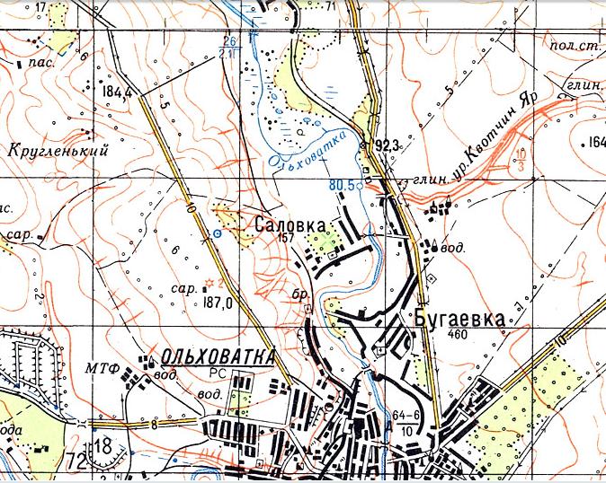 Ольховатка харьковская область карта