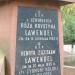 The tomb of Róża Krystyna Lawendel in Warsaw city