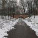 Остатки старого обустроенного канала ручья в городе Москва