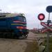 Железнодорожный переезд в городе Калязин