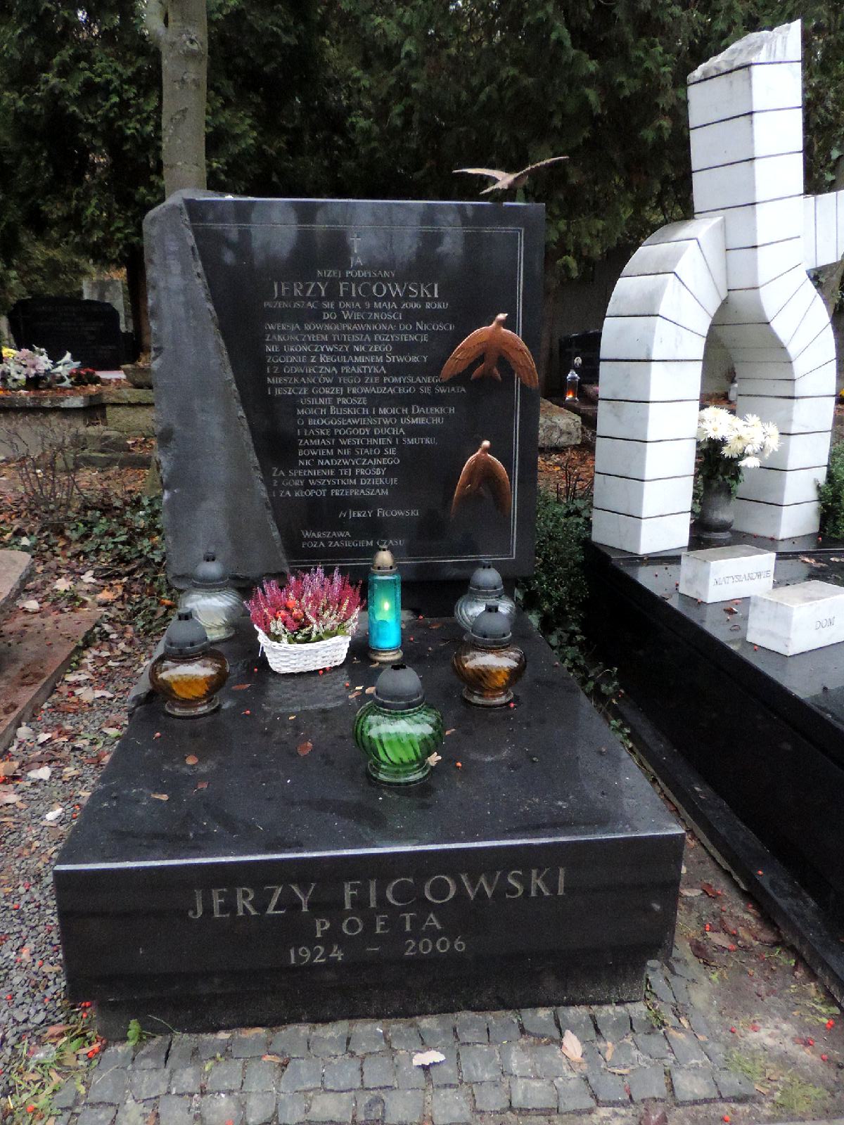 The Tomb of Jerzy Ficowski Warsaw