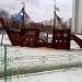 Деревянный корабль в городе Москва