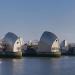 The Thames Barrier in London city