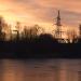 Опора ЛЭП в городе Калининград