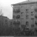 Снесённая часть фундамента разрушенного дома в городе Москва