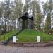 Мемориальная часовня на холме в городе Москва