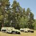 Two Soviet armored personnel carrier BTR-152