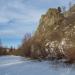 Скалистый склон в городе Красноярск