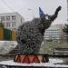 Цветочная скульптура «Слонёнок» в городе Москва