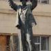Здесь стоял памятник рабочему-сталевару в городе Москва