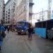 Сохранённая фасадная часть двух домов в городе Москва