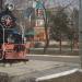 Паровоз-памятник Еа-3215 в городе Лесозаводск