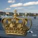 Crowns on bridge railings in Stockholm city