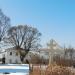 Поклонный православный крест и памятный камень в основание храма в городе Киржач