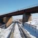 Железнодорожный мост через реку Пивоварку в городе Барнаул