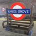 Arnos Grove Underground Station in London city
