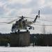 Памятник-вертолёт Ми-24В в городе Агалатово