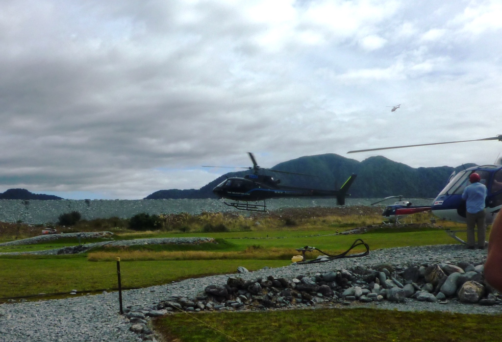 Helicopter landing pads Franz Joseph Village