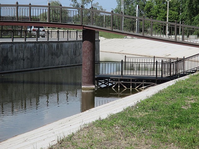 Pedestrian Bridge Over The Canal Kamensk Shakhtinsky