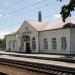 The station building in Derhachi city