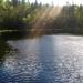 Haukilampi lake in Vyborg city