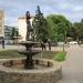 Фонтан со скульптурой в городе Кропоткин