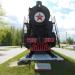 Паровоз-памятник серии Л в городе Югорск