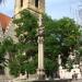 Fountain with a statue of Saint Joseph in Prague city