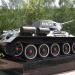 Танк Т-34-76 на постаменте в городе Пушкино