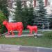 Скульптура «Коровы» в городе Самара
