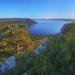 Впадение реки в водохранилище