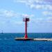 Red port entrance light