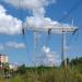 Анкерно-угловая опора ЛЭП 500 кВ в городе Красногорск