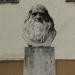 Stone bust of Leonardo da Vinci in Pécs city