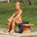 Скульптура «Дед Щукарь» в городе Вёшенская
