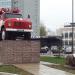Памятник пожарному автомобилю в городе Кострома
