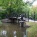 Westelijke Hortusbrug in Amsterdam city