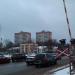 Железнодорожный переезд в городе Красногорск