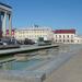 Fountains cascade in Minsk city