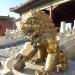 Bronze lion in Beijing city
