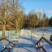 Временный деревянный мост в городе Гатчина