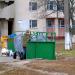Waste collection point in Homieĺ city