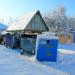 Waste collection point in Homieĺ city