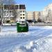 Waste collection point in Homieĺ city