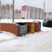 Waste collection point in Homieĺ city
