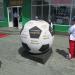 Скульптура Чемпионского мяча в городе Луганск